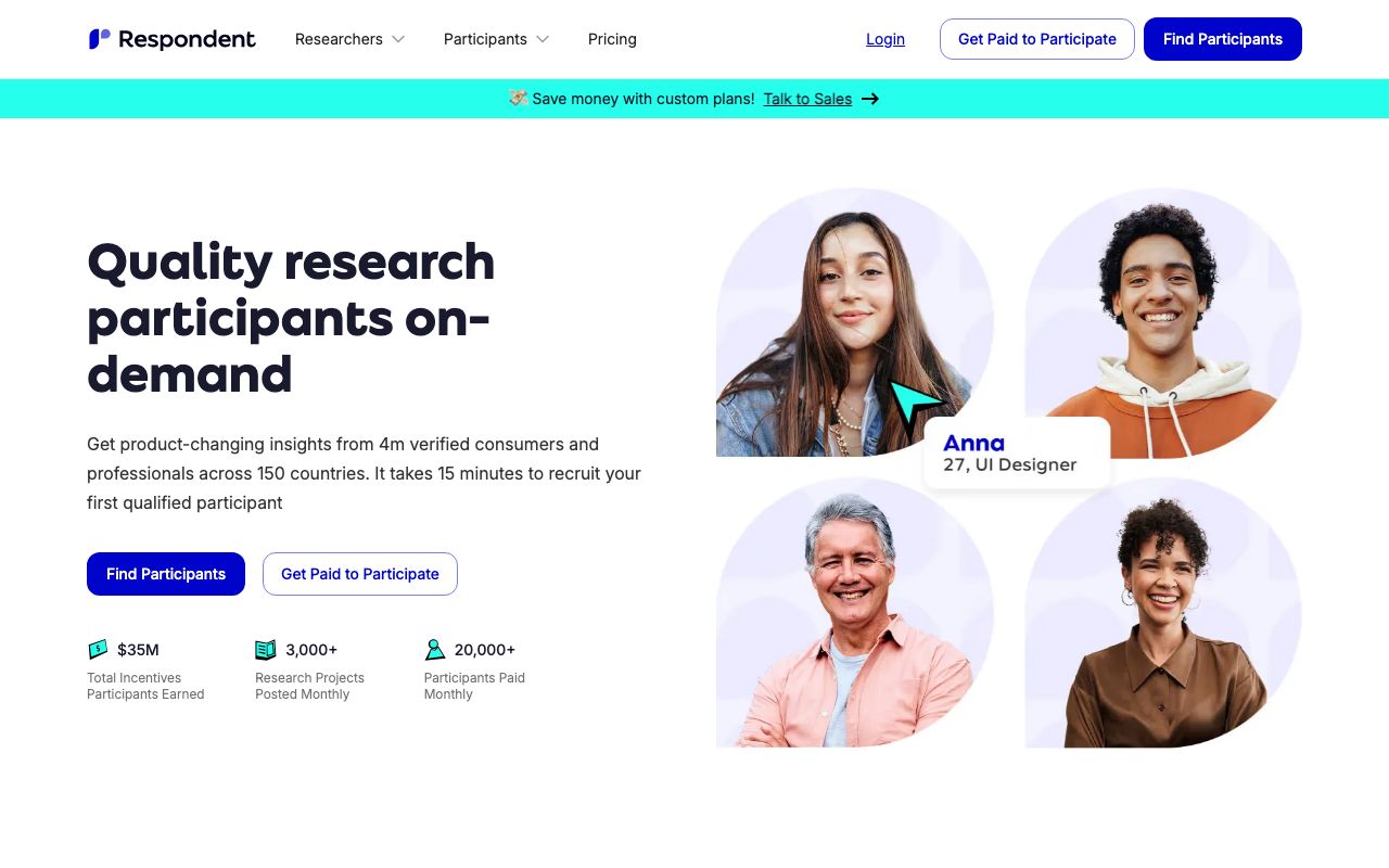 Respondent. Verified Reviews, Pros & Cons — zrzut ekranu interfejsu
