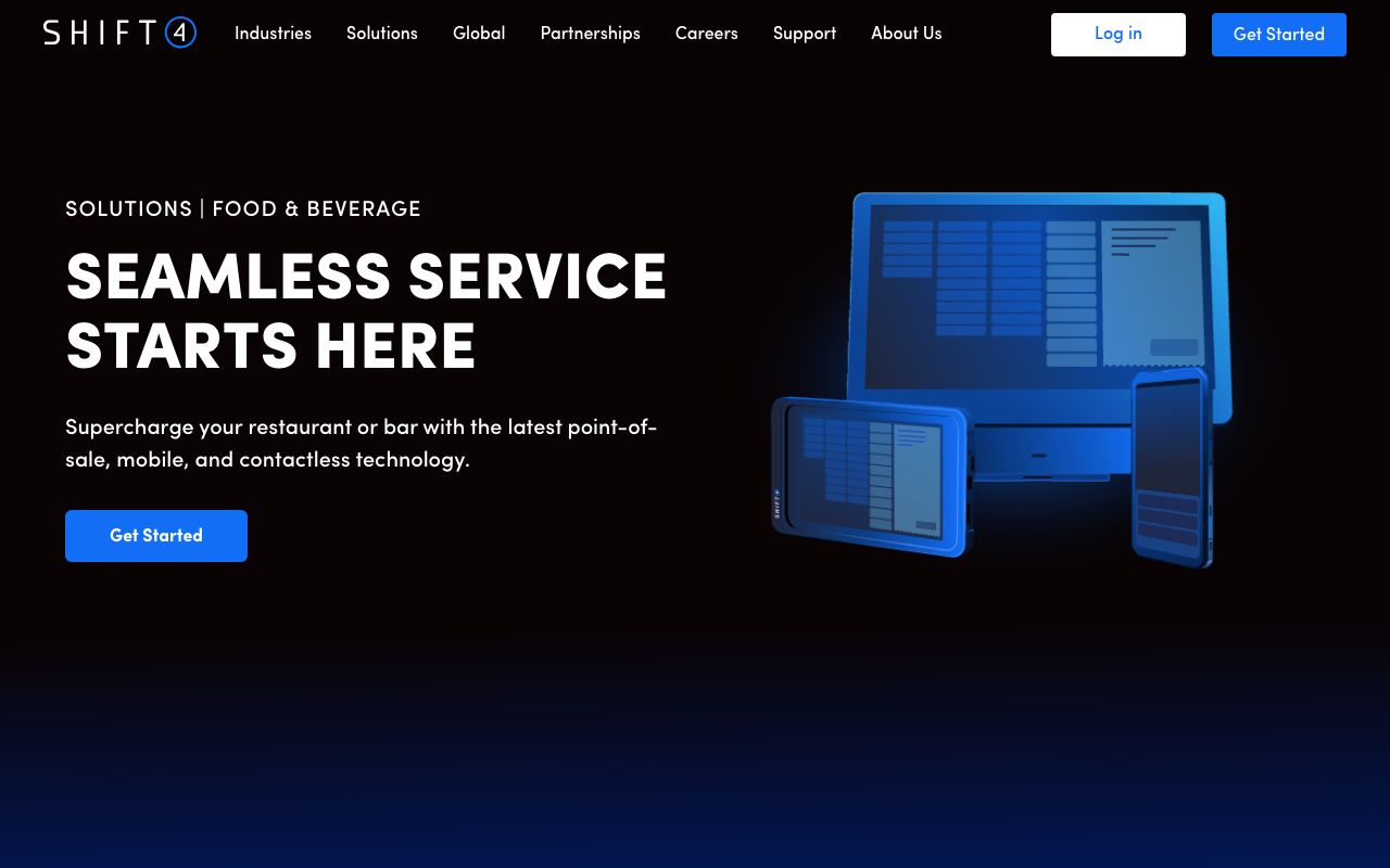 Revel Systems — zrzut ekranu interfejsu