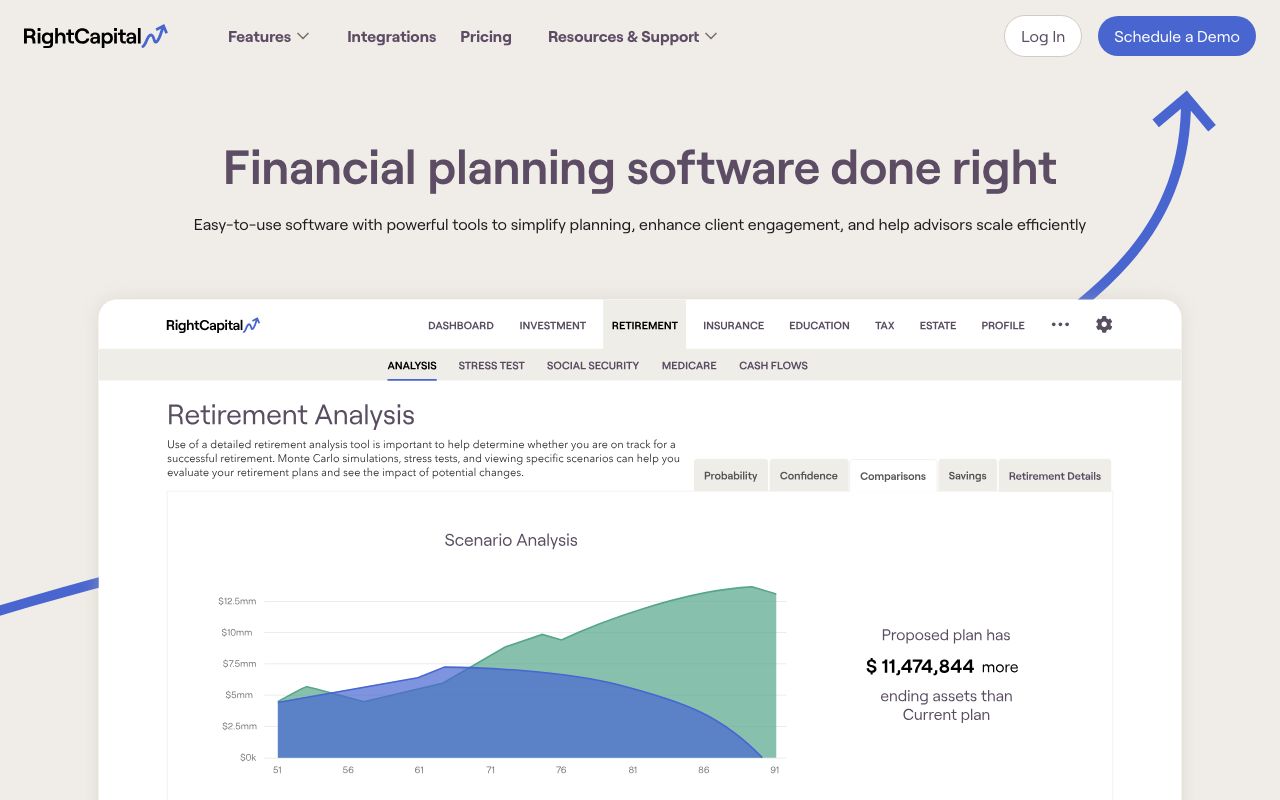 RightCapital — zrzut ekranu interfejsu