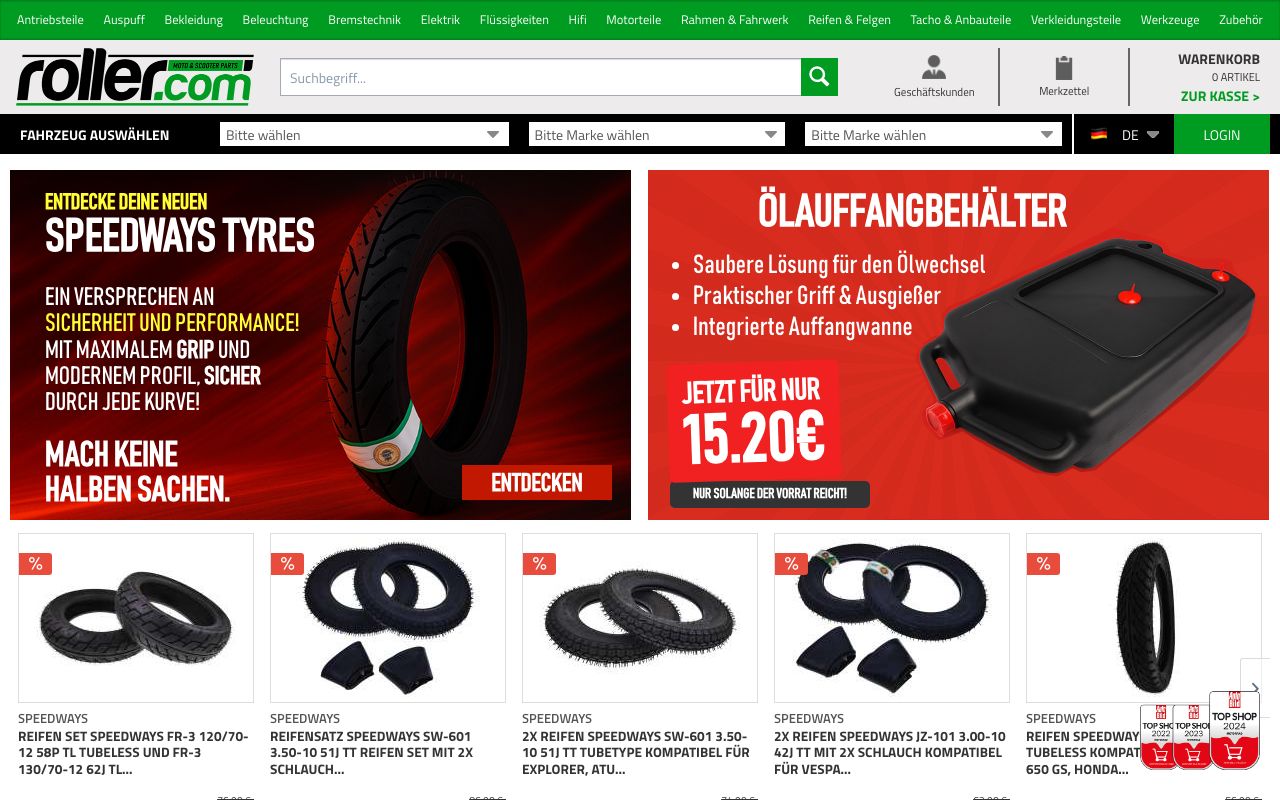 ROLLER — zrzut ekranu interfejsu