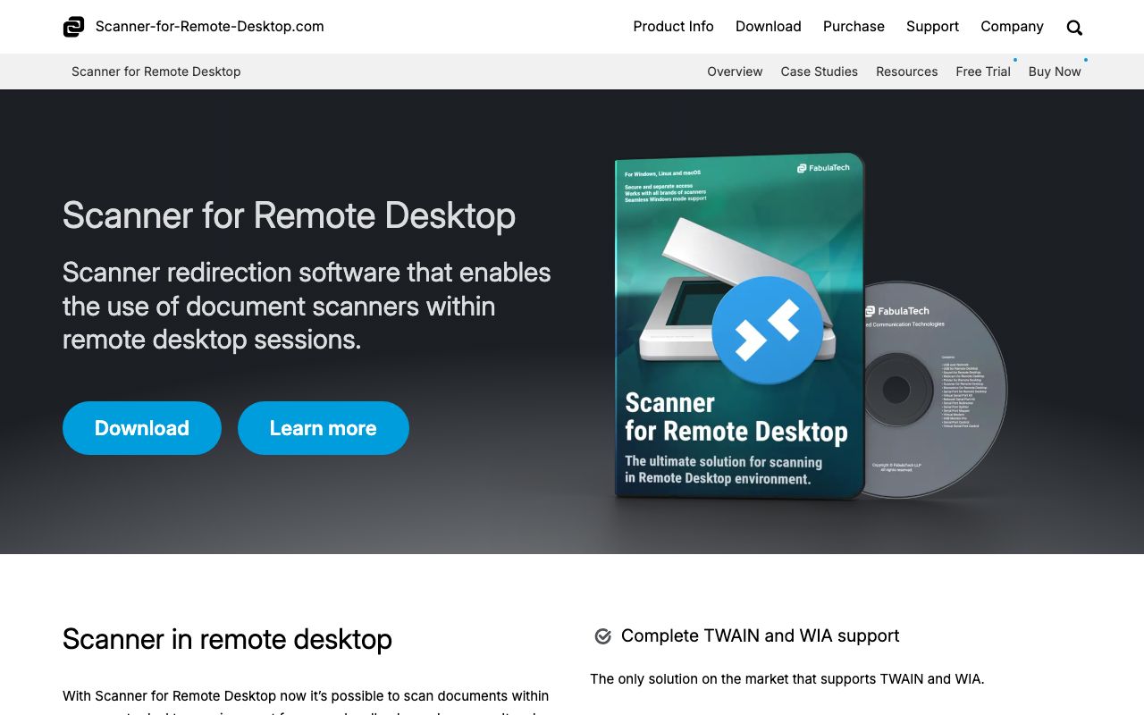Scanner for Remote Desktop 2026 — zrzut ekranu interfejsu