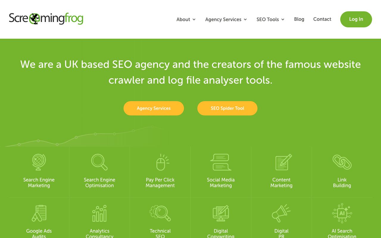 Screaming Frog SEO Spider Software Pricing, Alternatives ... — zrzut ekranu interfejsu