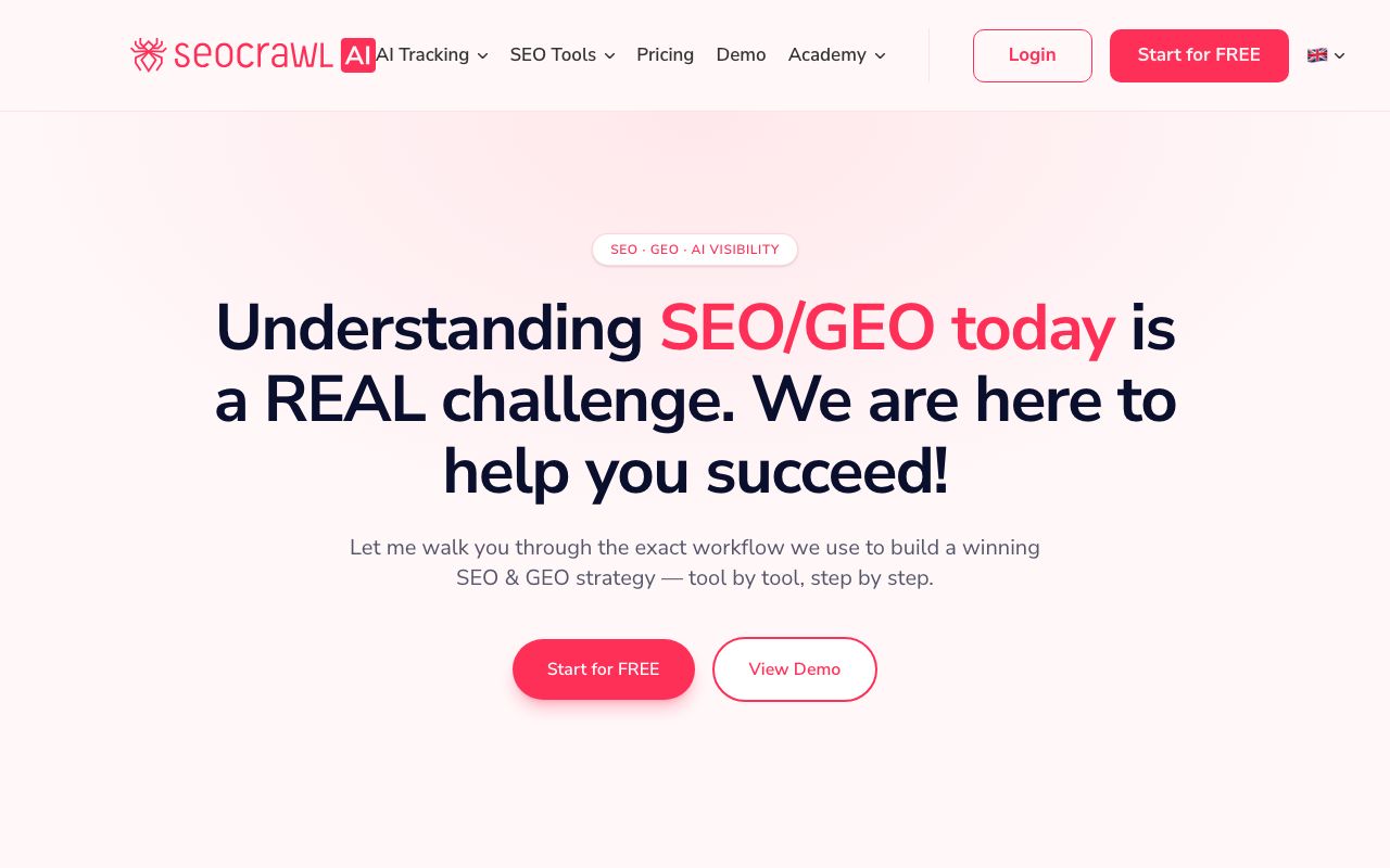 SEOcrawl — zrzut ekranu interfejsu