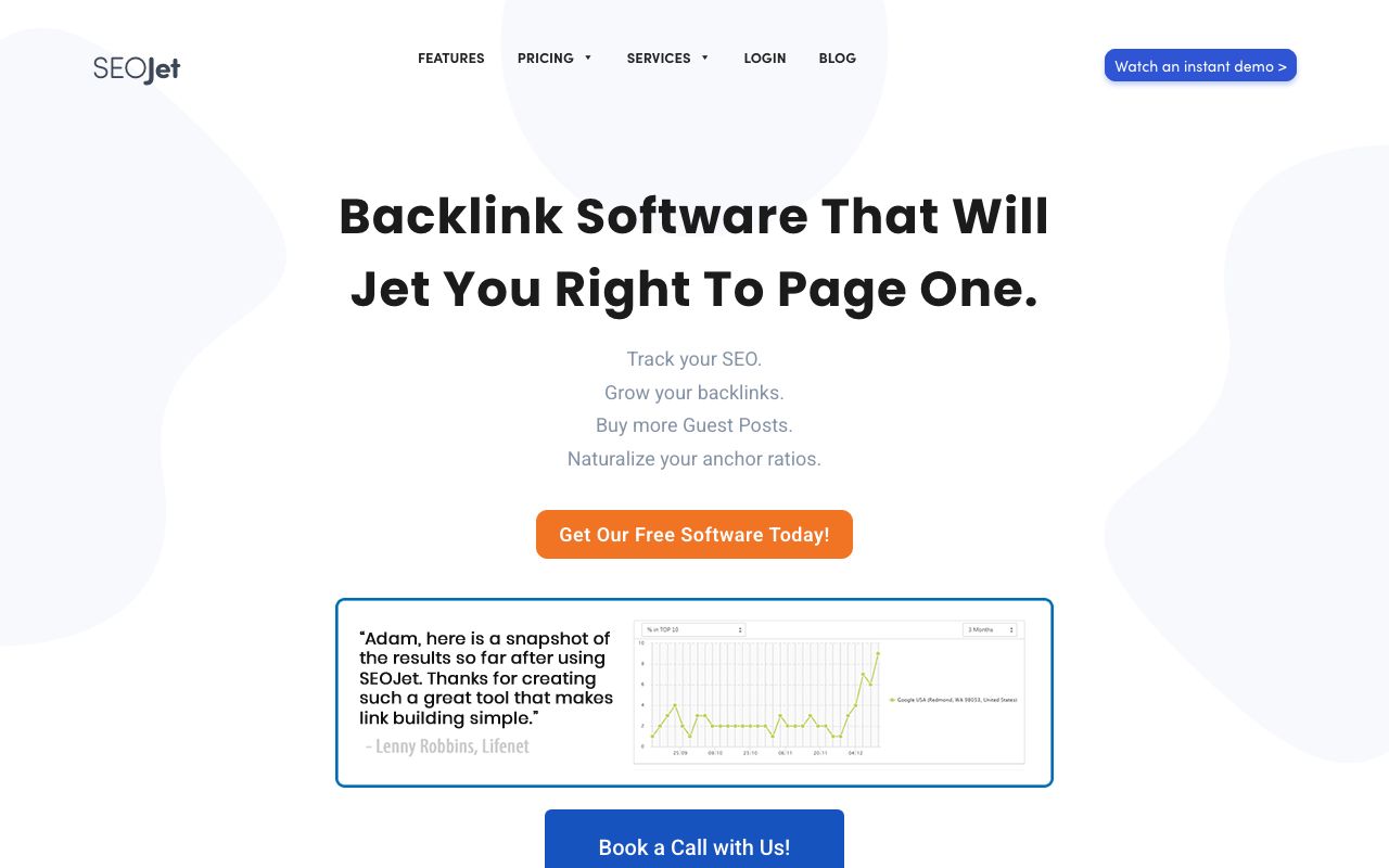 SEOJet. Verified Reviews, Pros & Cons — zrzut ekranu interfejsu