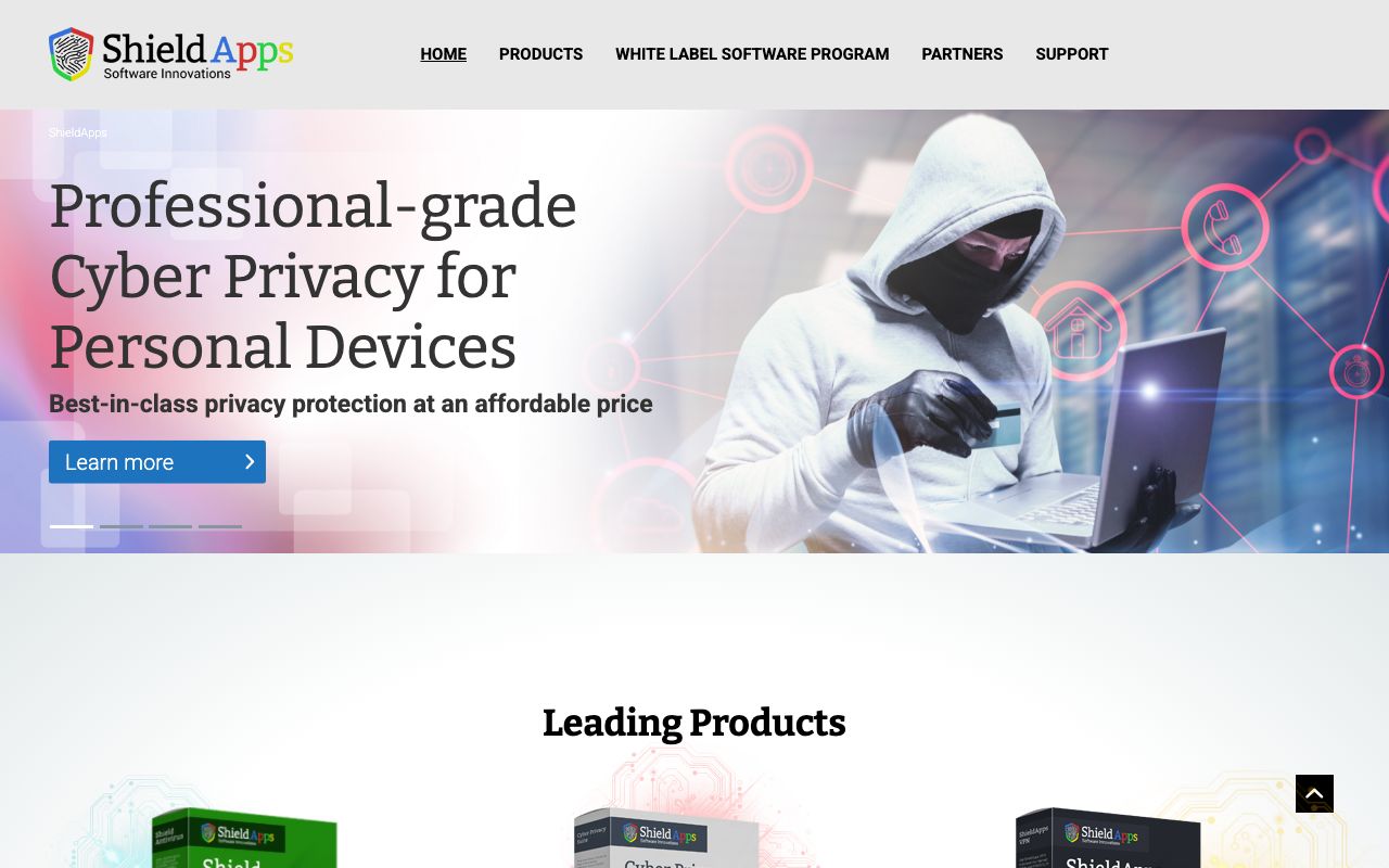 Shield Antivirus Reviews, Pros and Cons — zrzut ekranu interfejsu