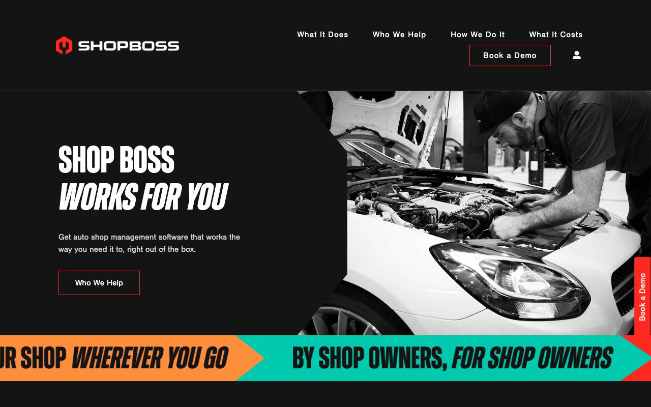 Shop Boss — zrzut ekranu interfejsu