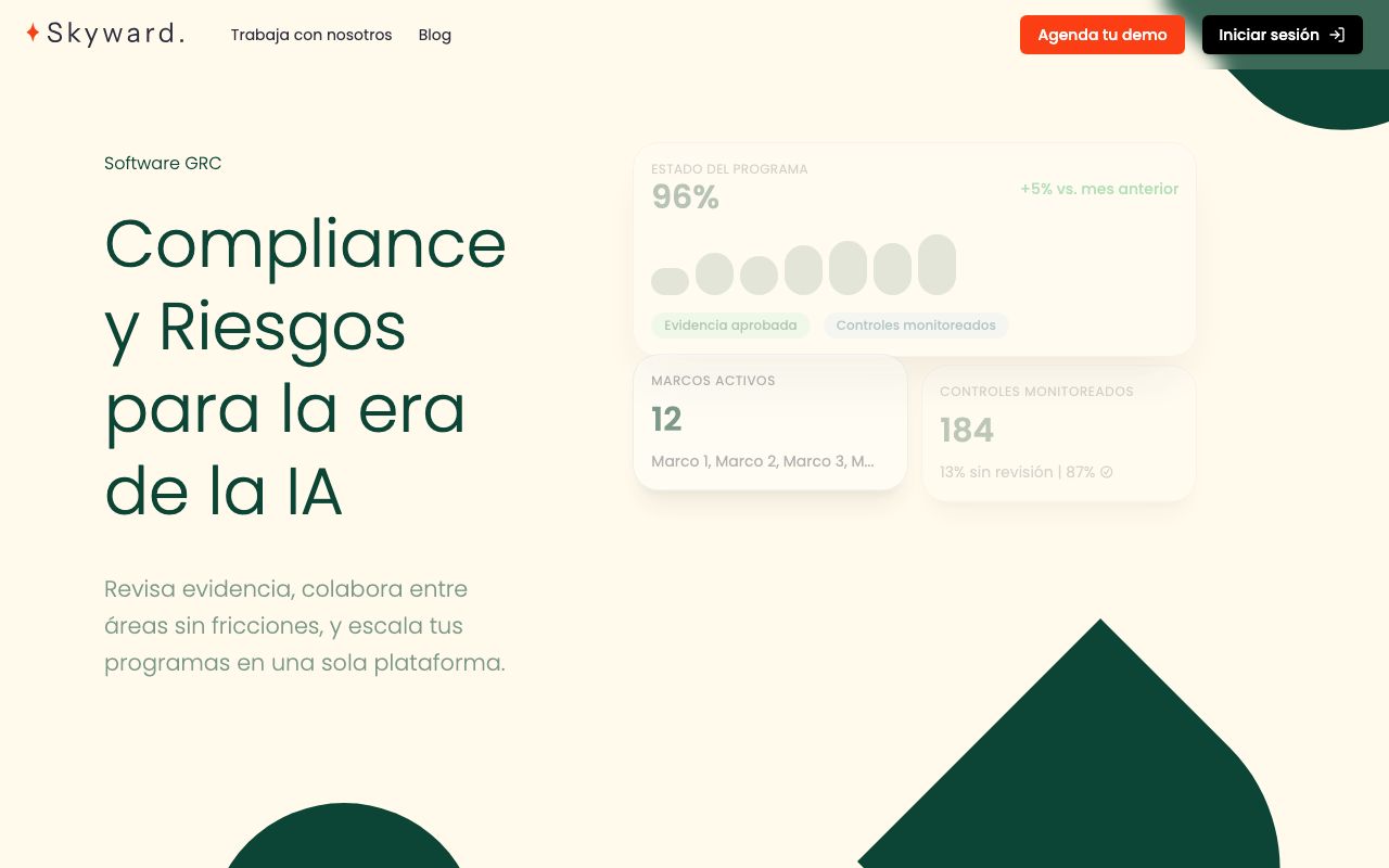 Skyward CRM — zrzut ekranu interfejsu