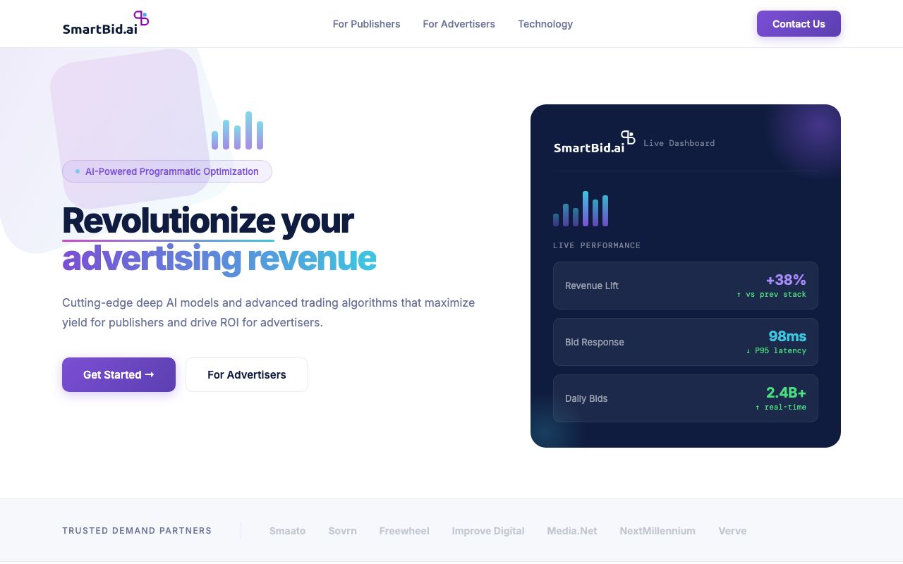 SmartBid — zrzut ekranu interfejsu