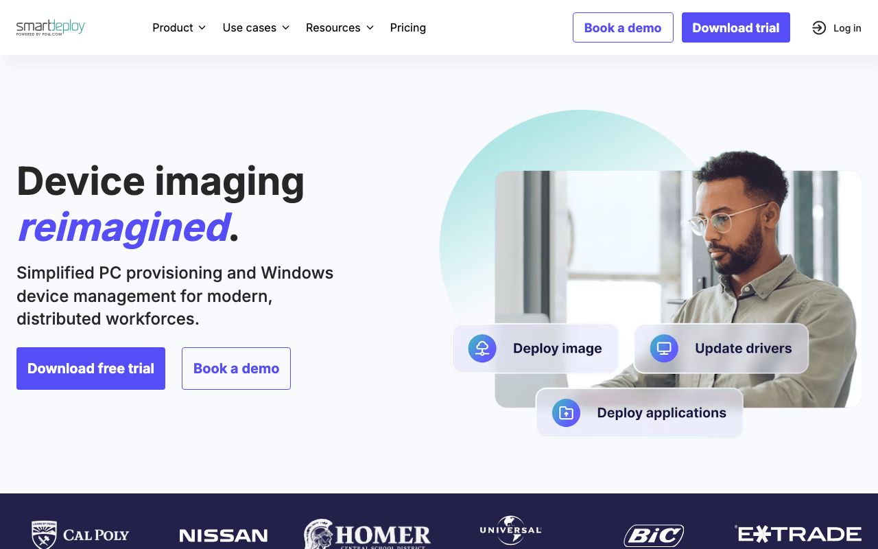 SmartDeploy — zrzut ekranu interfejsu
