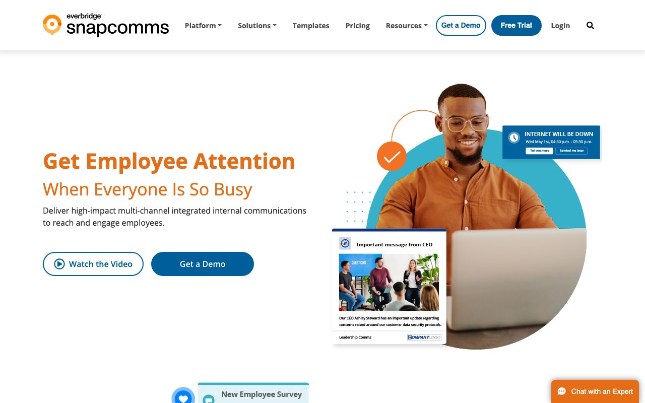 SnapComms — zrzut ekranu interfejsu