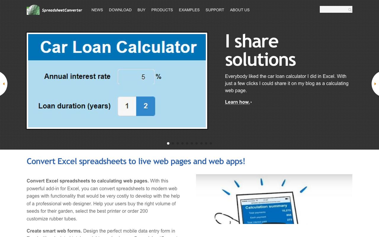 Spreadsheet Server Software Pricing, Alternatives & More ... — zrzut ekranu interfejsu