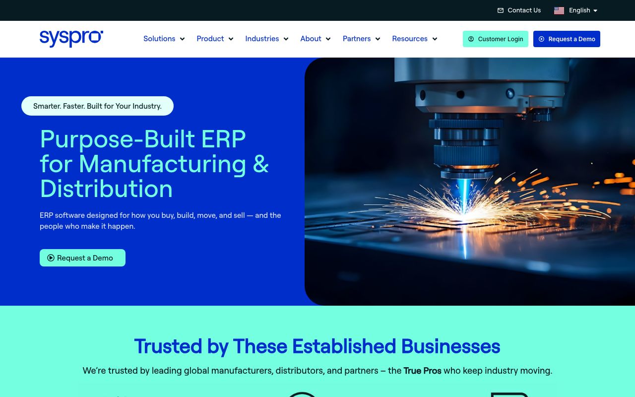 SYSPRO Reviews, Pros and Cons — zrzut ekranu interfejsu