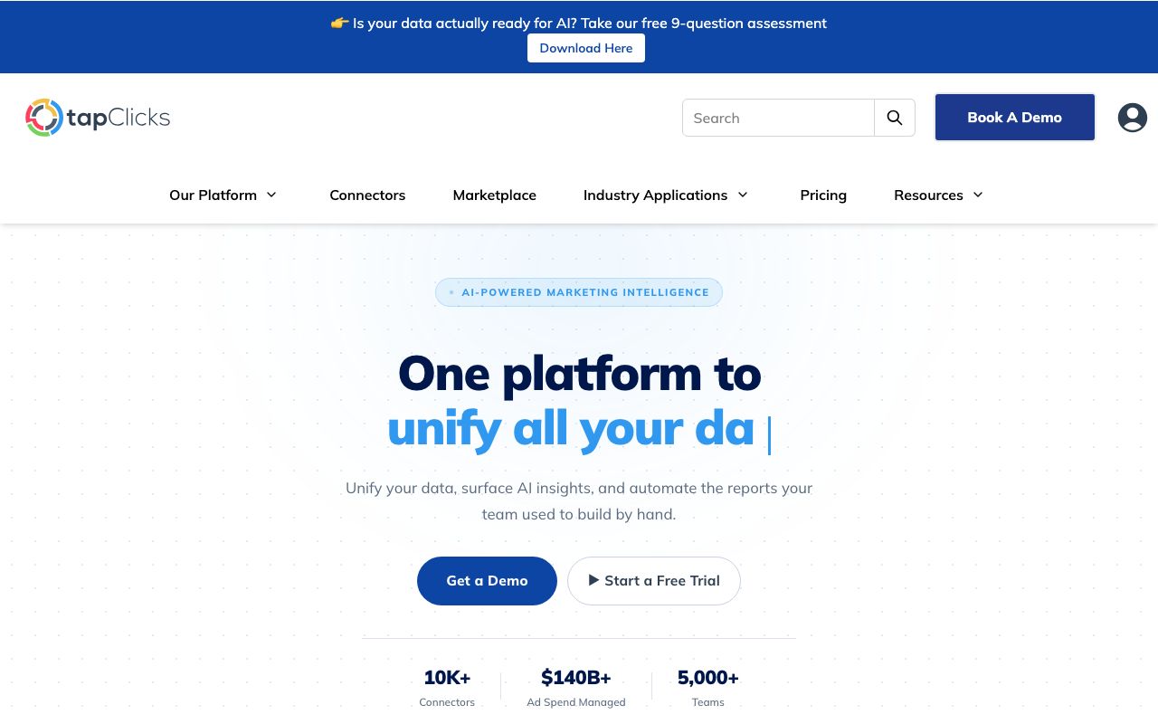 TapClicks Reviews, Pros and Cons — zrzut ekranu interfejsu