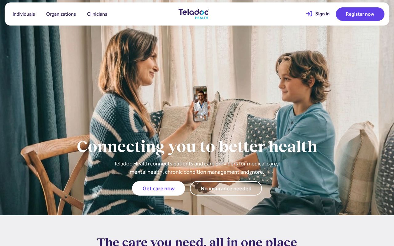 Teladoc Health. Verified Reviews, Pros — zrzut ekranu interfejsu
