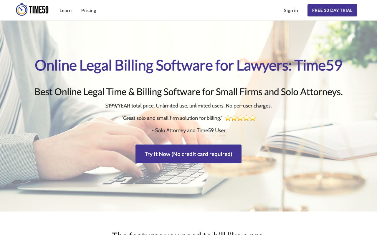 Time59 Reviews, Pros and Cons — zrzut ekranu interfejsu