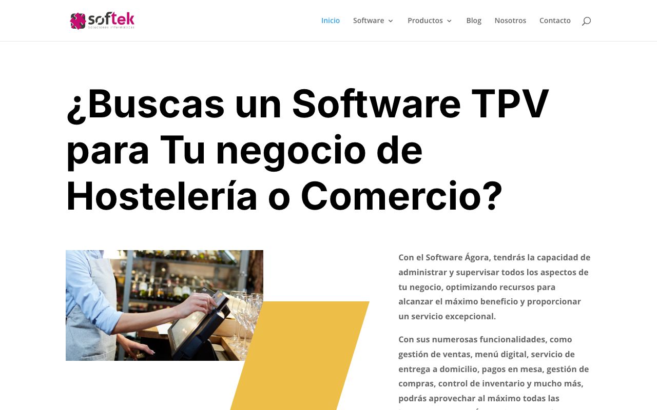 Tpv Hostelería — zrzut ekranu interfejsu