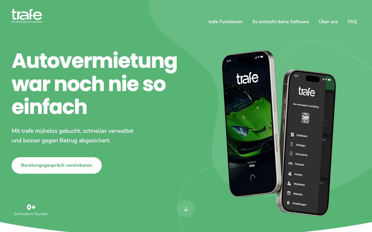 trafe — zrzut ekranu interfejsu