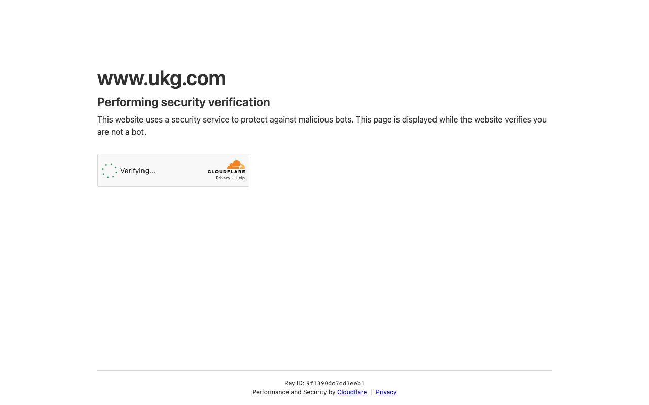 UKG Ready — zrzut ekranu interfejsu