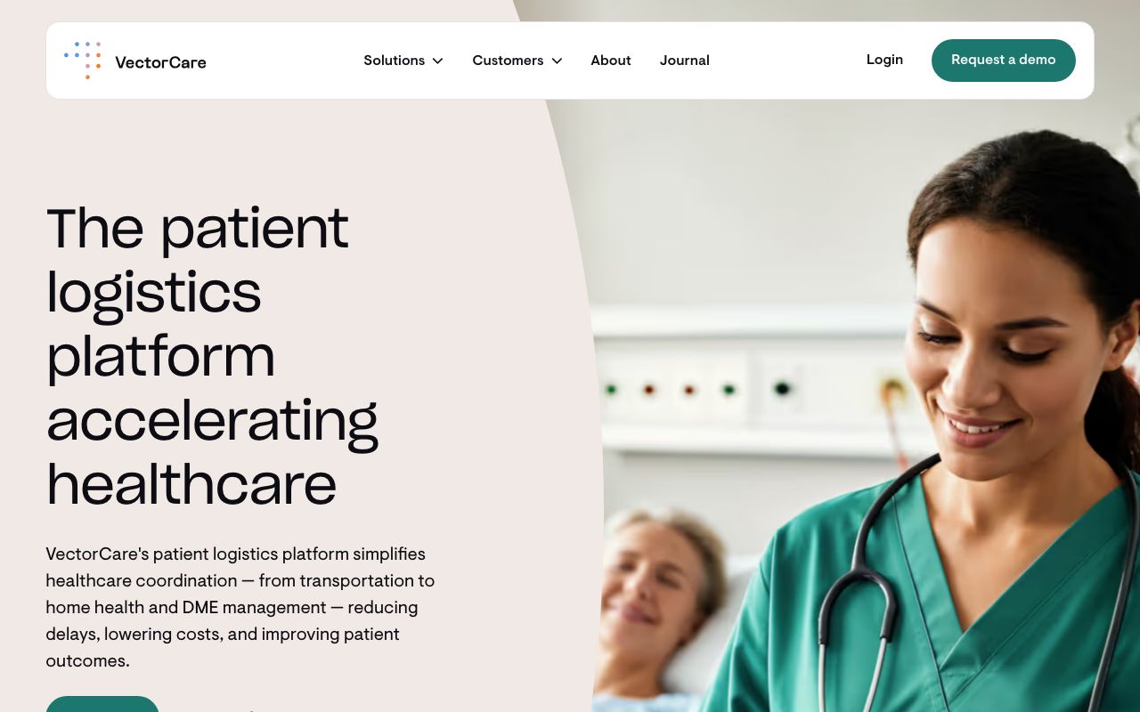 VectorCare — zrzut ekranu interfejsu