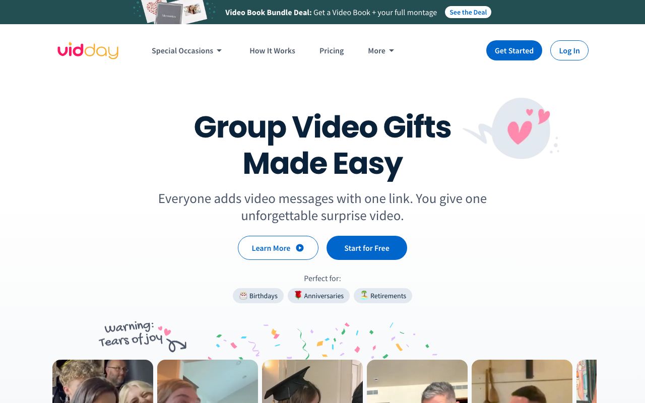 VidDay | GetApp — zrzut ekranu interfejsu