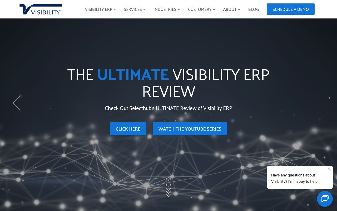 Visibility ERP — zrzut ekranu interfejsu