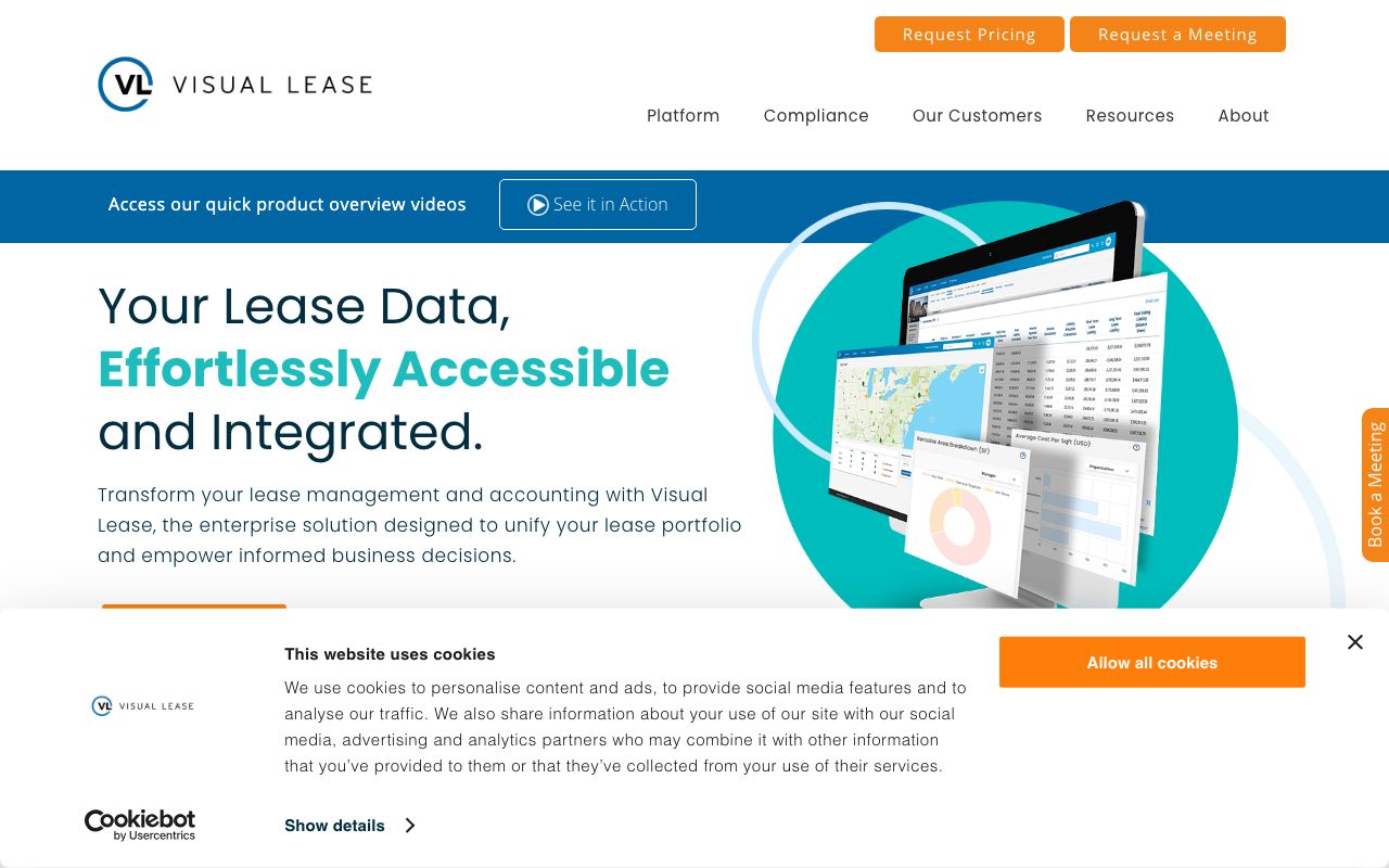 Visual Lease — zrzut ekranu interfejsu