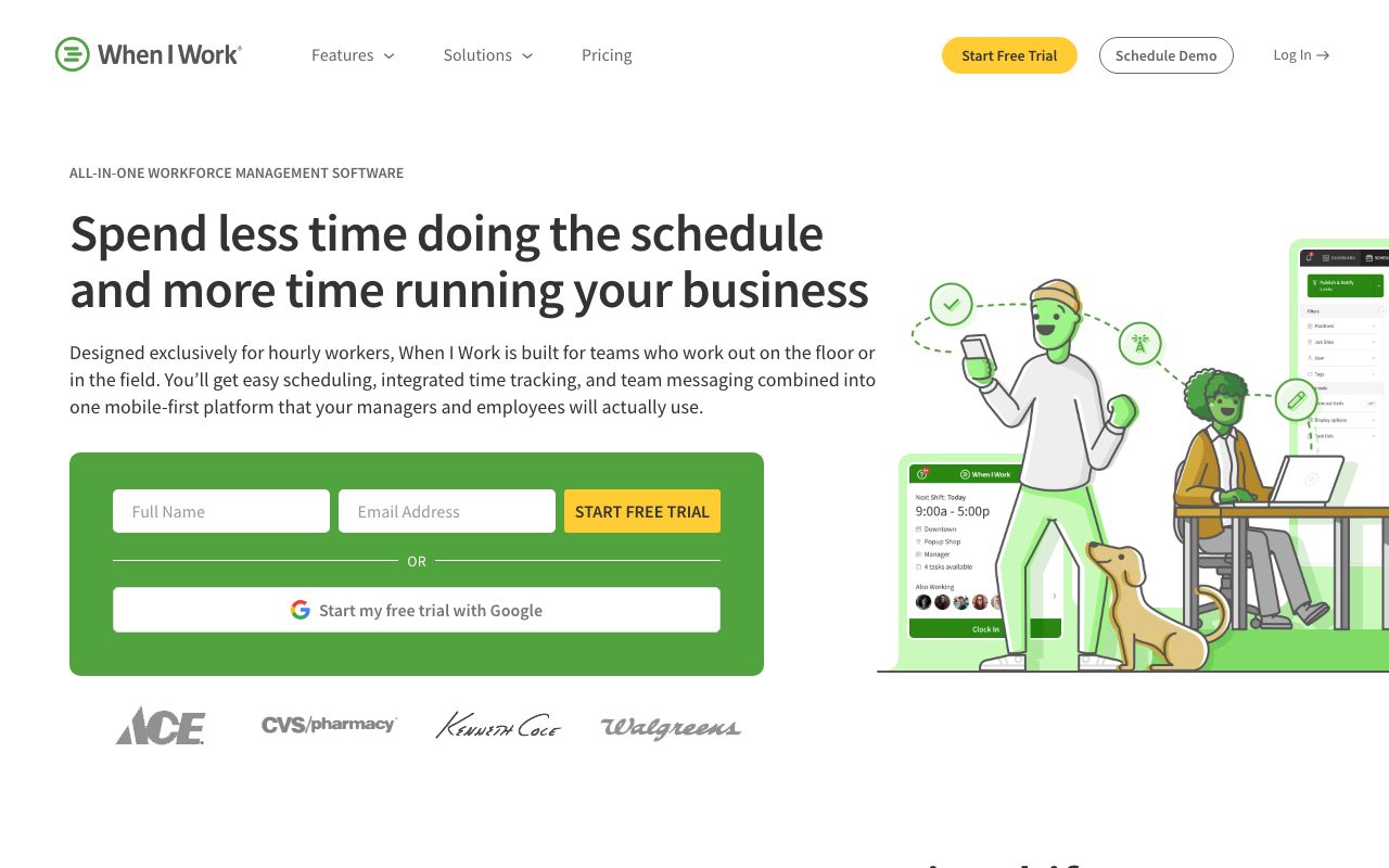 When I Work Pricing: A Comprehensive Guide — zrzut ekranu interfejsu