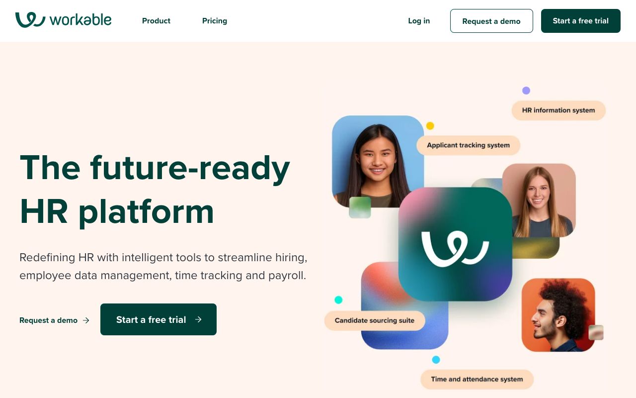 Workable — zrzut ekranu interfejsu