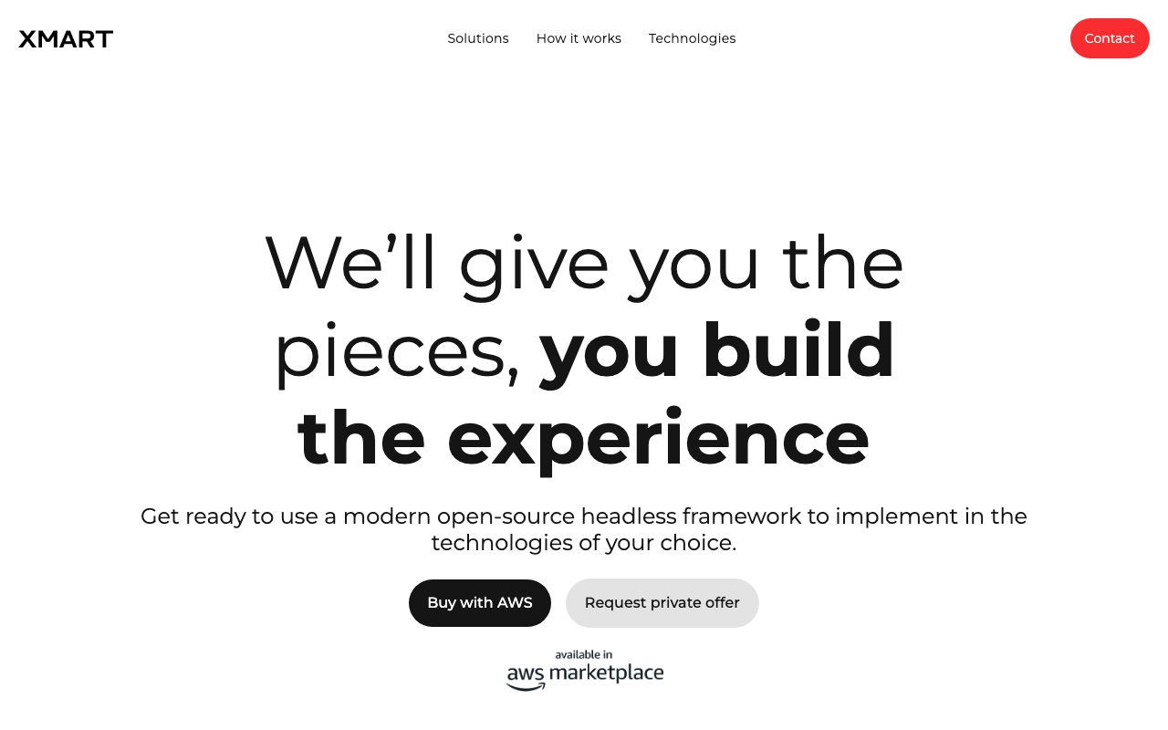 X-Mart — zrzut ekranu interfejsu