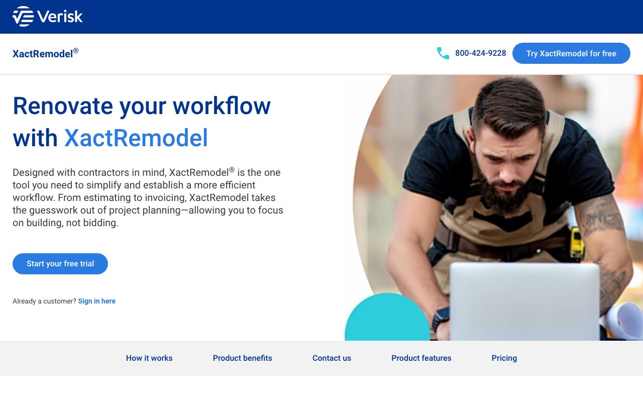 XactRemodel — zrzut ekranu interfejsu