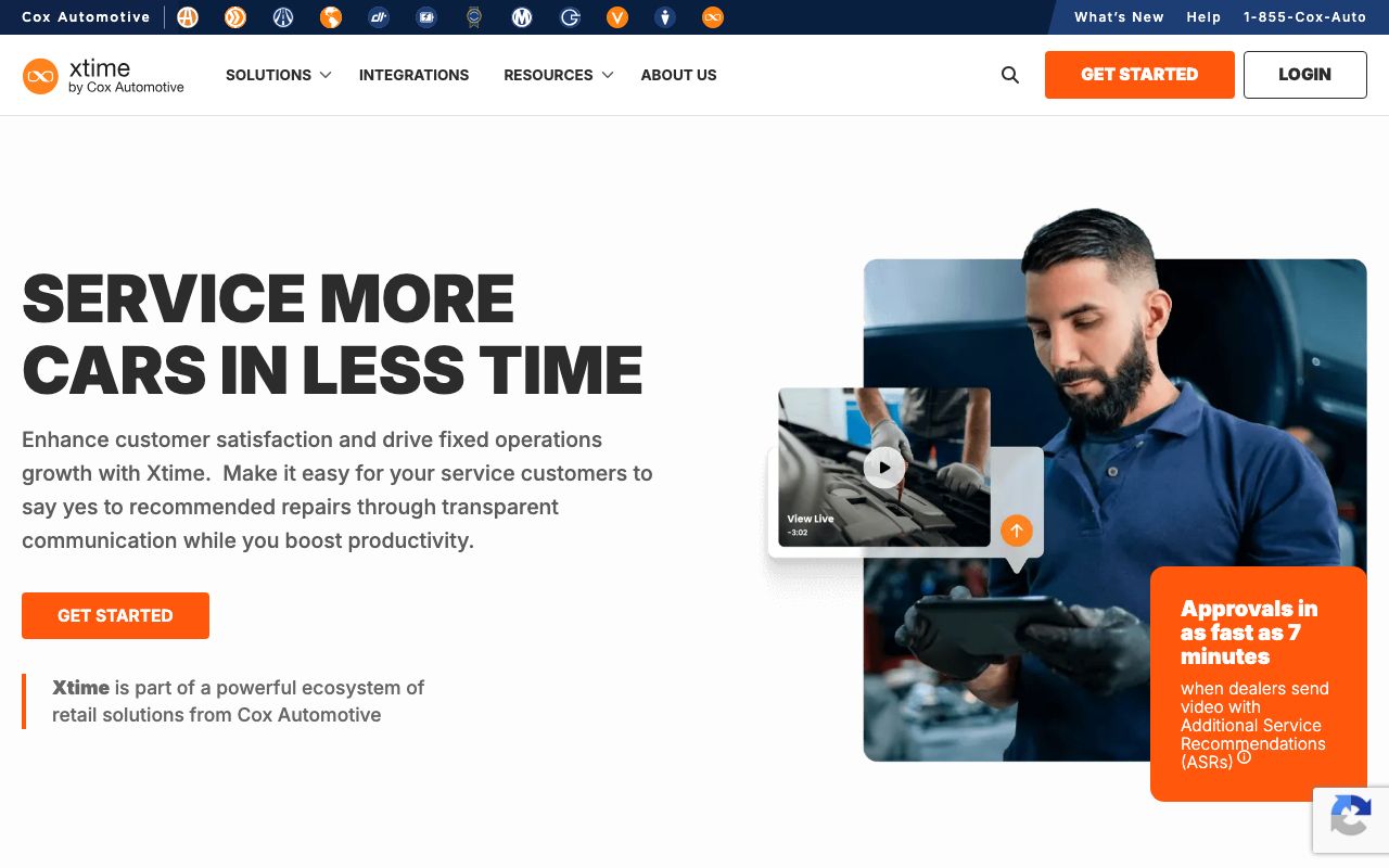 Xtime | GetApp — zrzut ekranu interfejsu