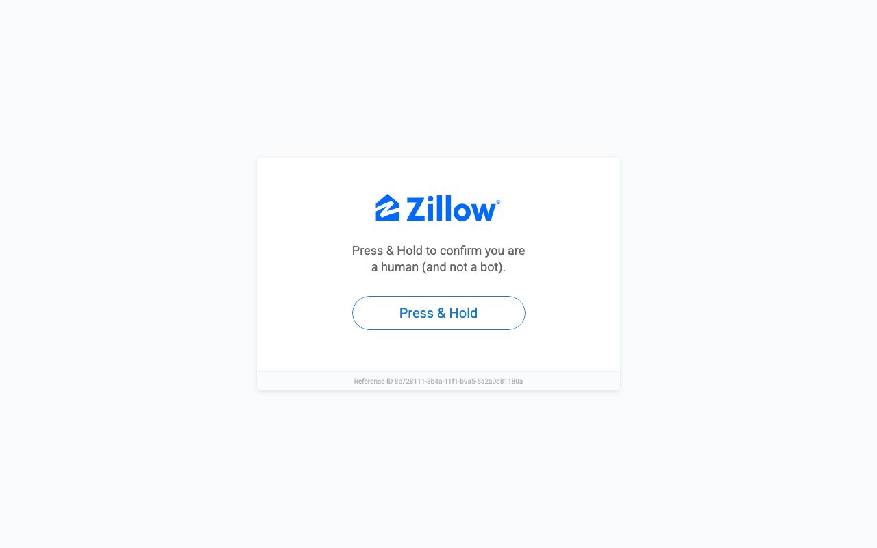 Zillow — zrzut ekranu interfejsu